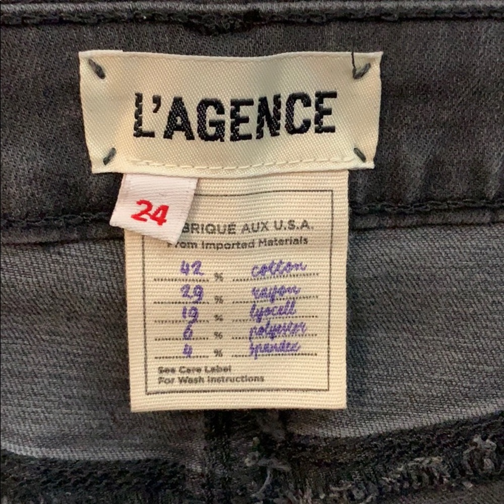 ✨L’Agence Margot High Rise Skinny Coal Coated Jean - Picture 9 of 10